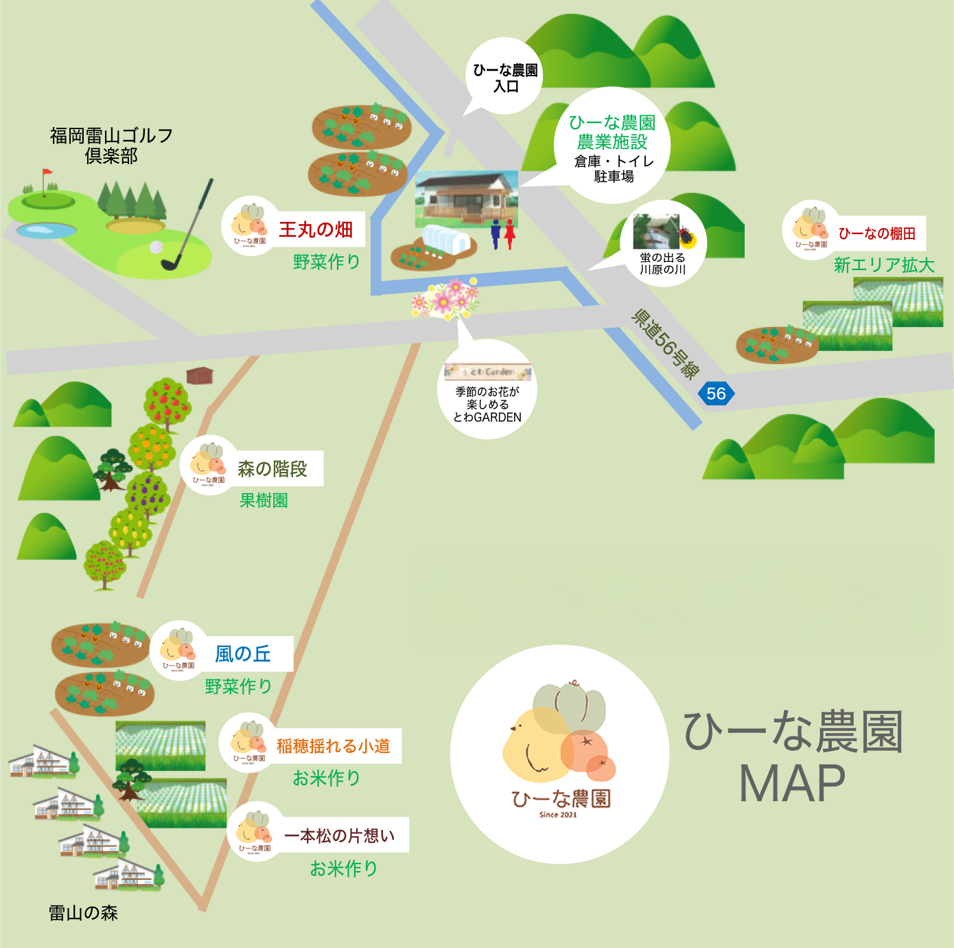 ひーな農園 マップ